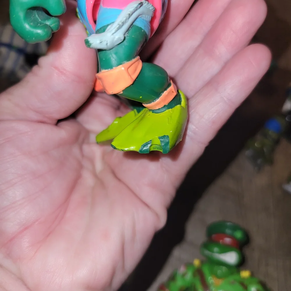 VTG TMNT Teenage Mutant Ninja Turtles Mixed Figure Lot of 12 .. 90s